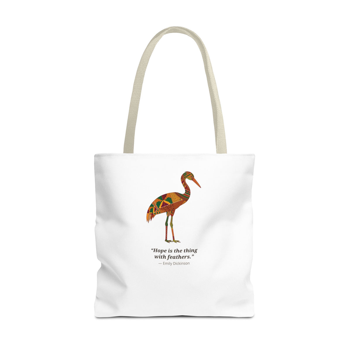 Lipemwear Kente Crane Tote Bag