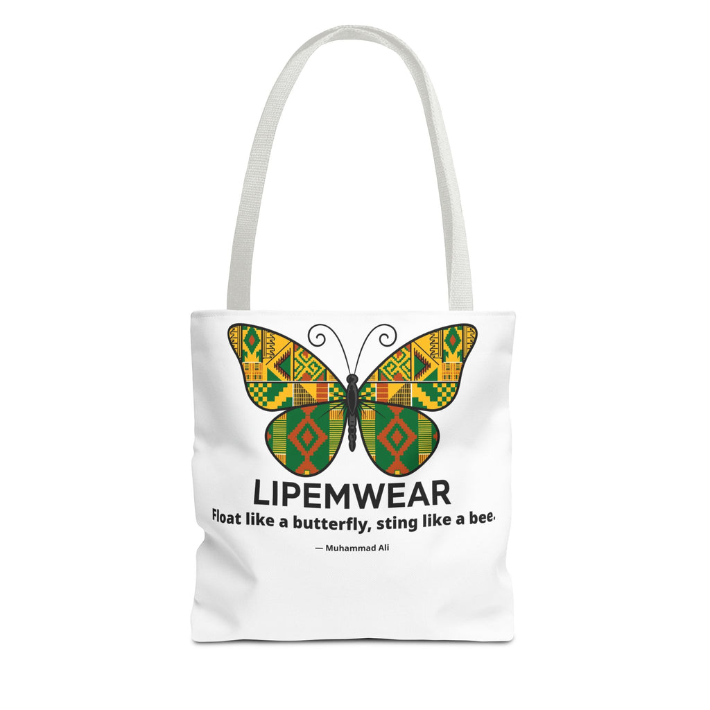 Lipemwear Kente Butterfly Tote Bag