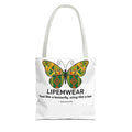 Lipemwear Kente Butterfly Tote Bag