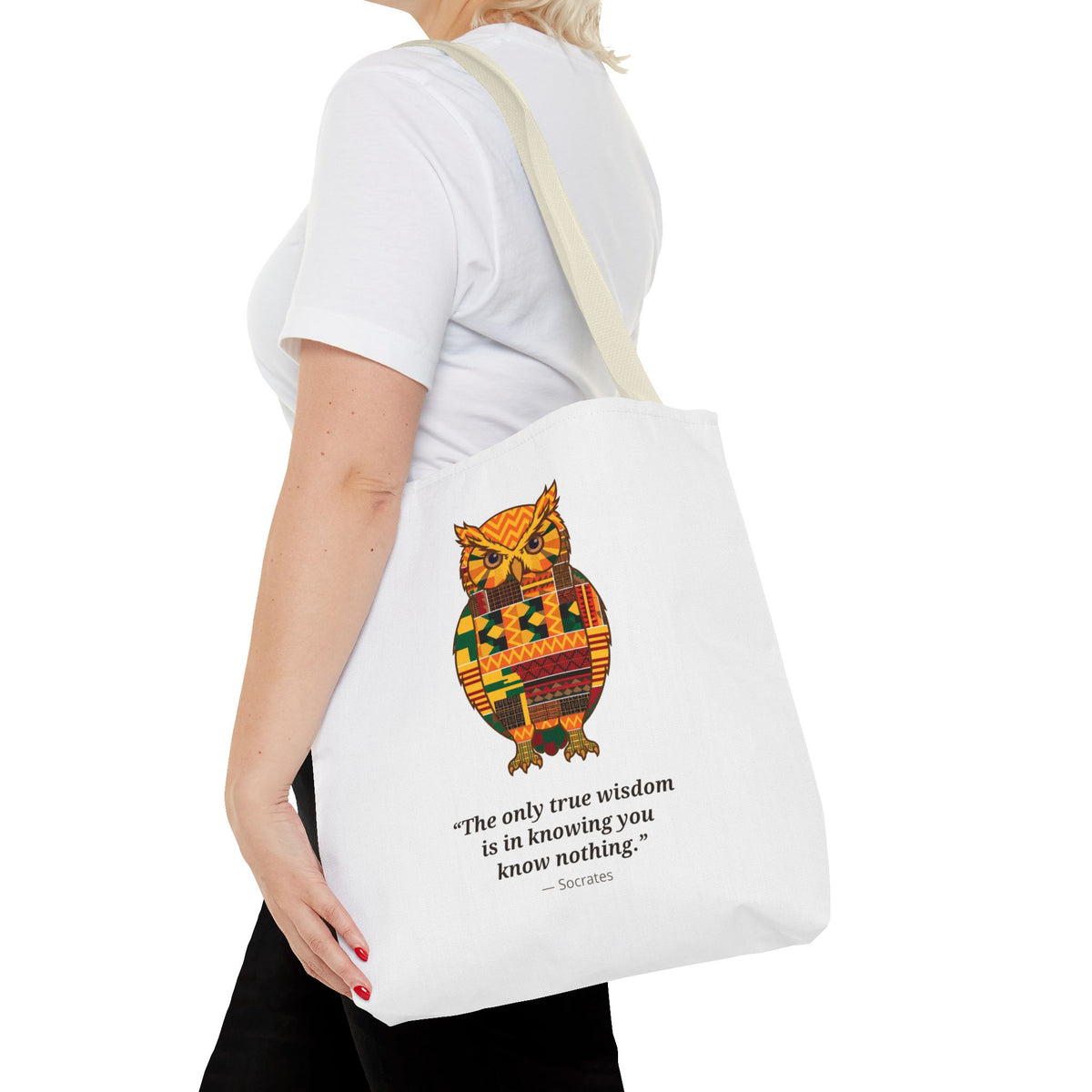 Kente Owl Tote Bag