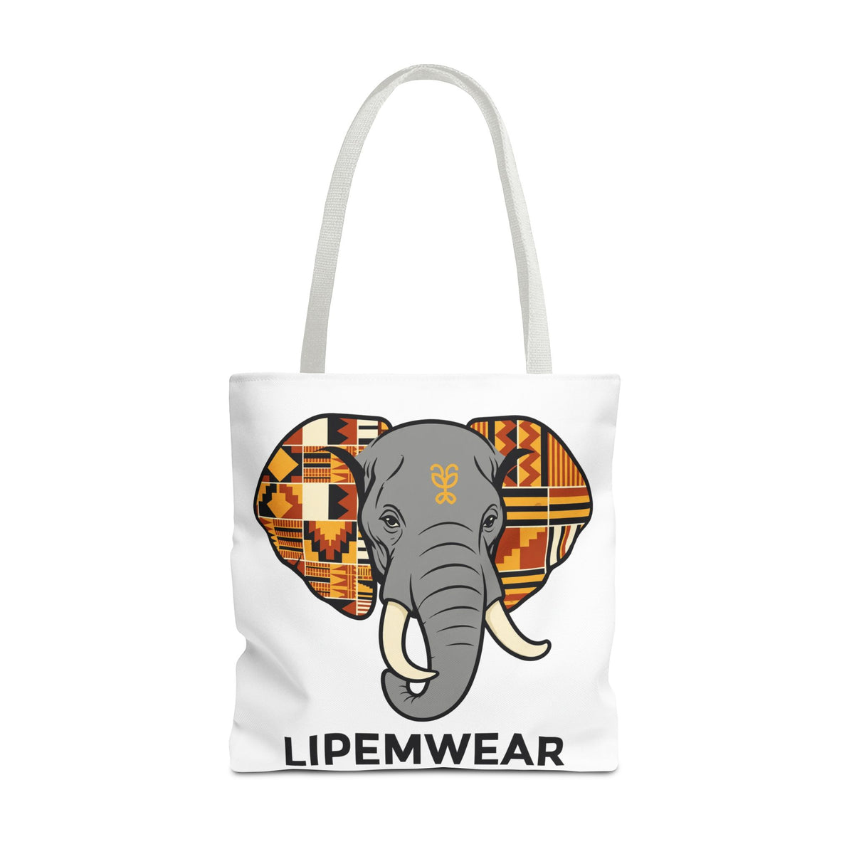 Lipemwear Kente Elephant Tote Bag