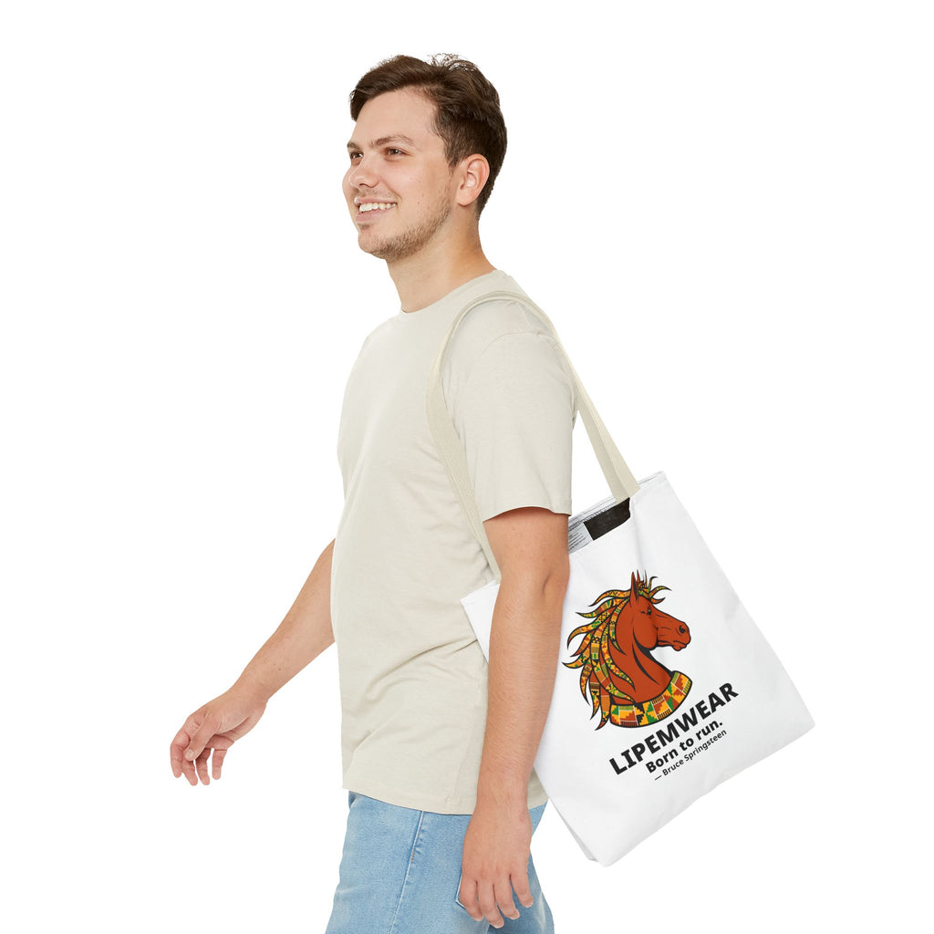 Lipemwear Kente Stallion Tote Bag