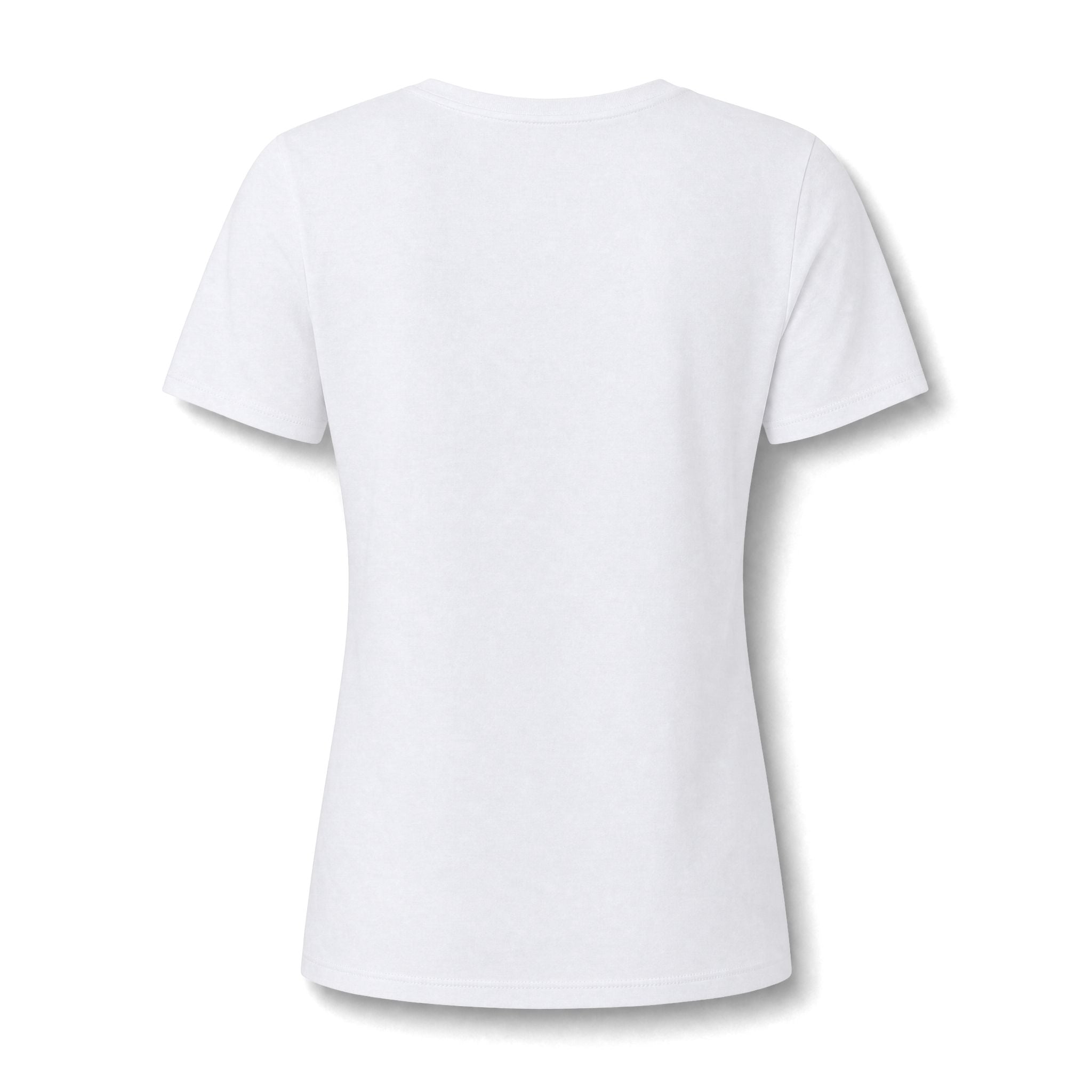 Women's V-Neck Tee — "Golden Hour" Minimal Text Graphic