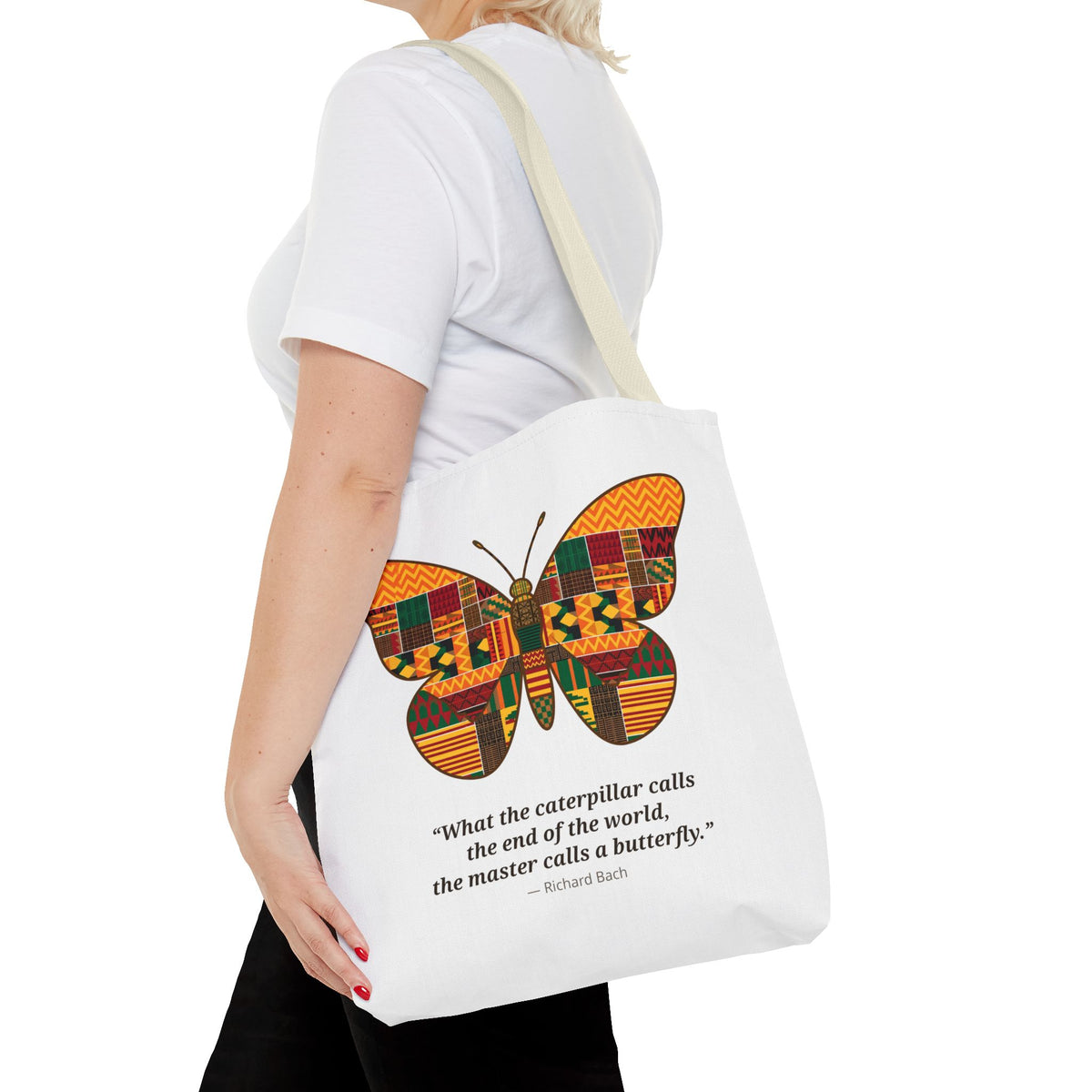 Kente Butterfly Tote Bag