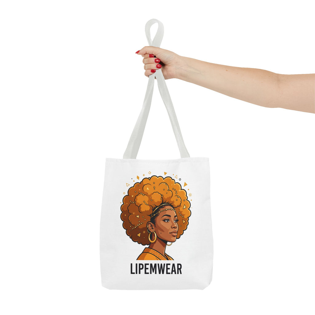 Lipemwear Golden Afro Tote Bag