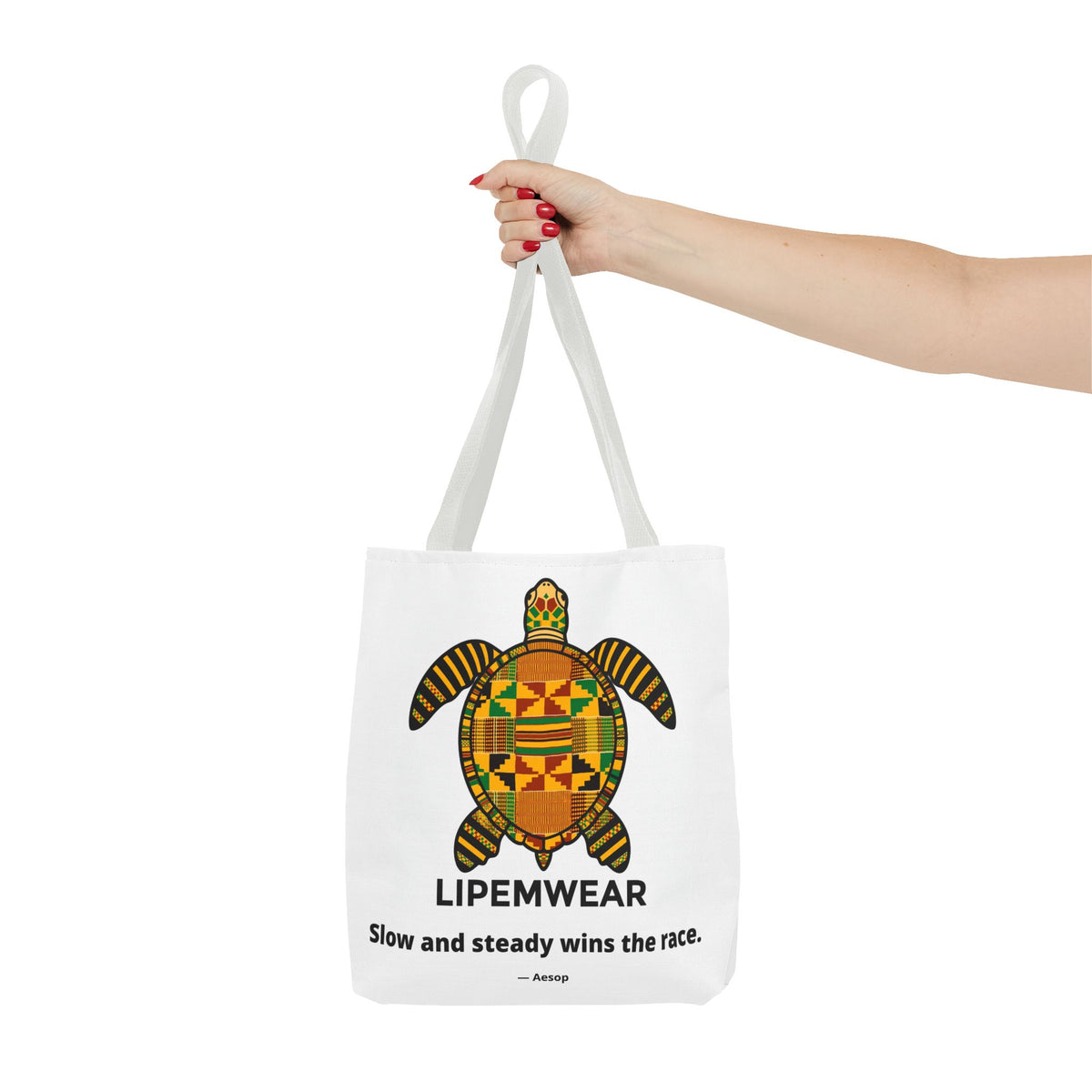 Lipemwear Kente Sea Turtle Tote Bag