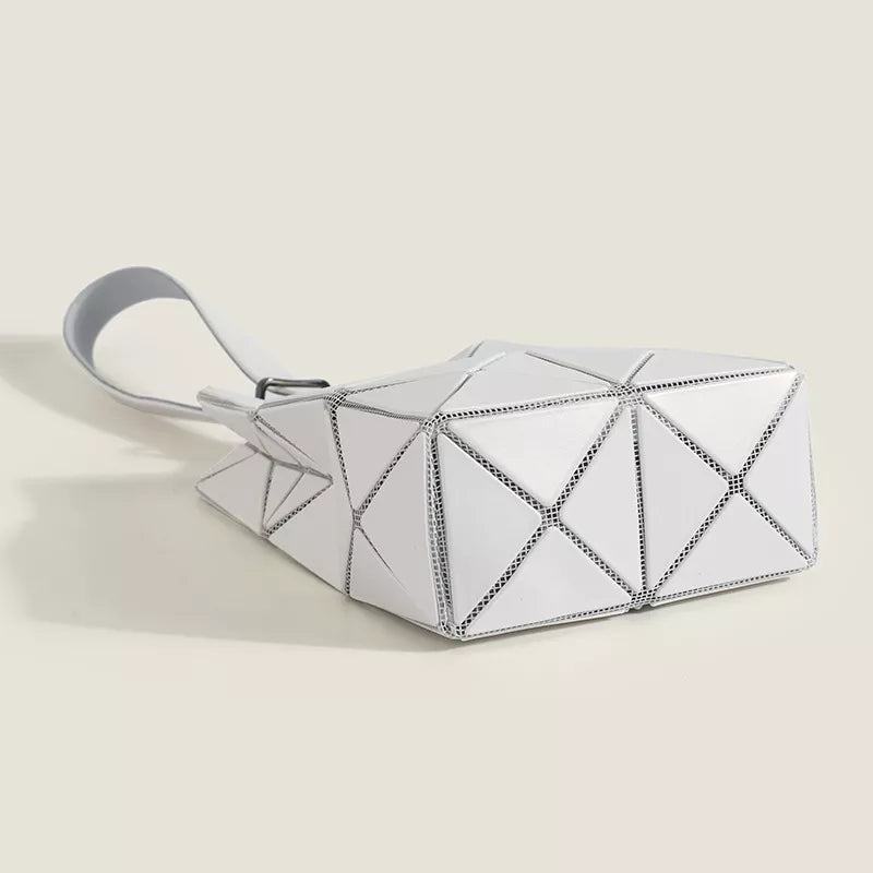 Geometric Panel Foldable Handbag detail
