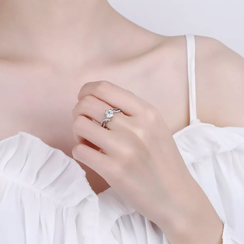 Moissanite Ring close-up