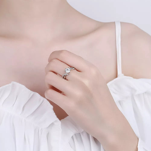 Moissanite Ring close-up
