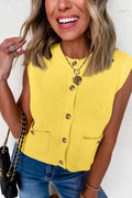 Button-Down Knit Sweater Vest front