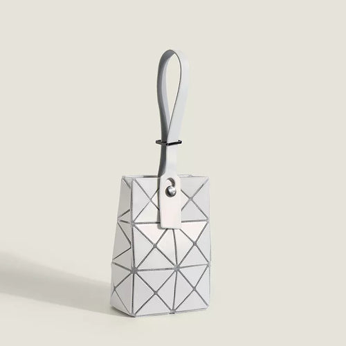 Geometric Panel Foldable Handbag open