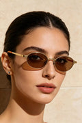 Vintage Oval Sunglasses Style A