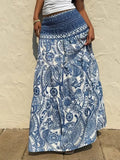 Paisley Print Maxi Skirt